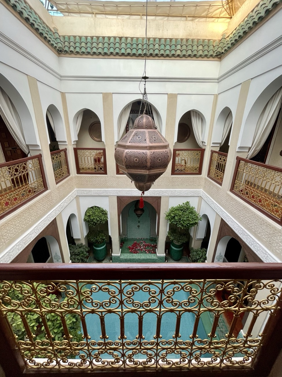 Riad atrium, Marrakech