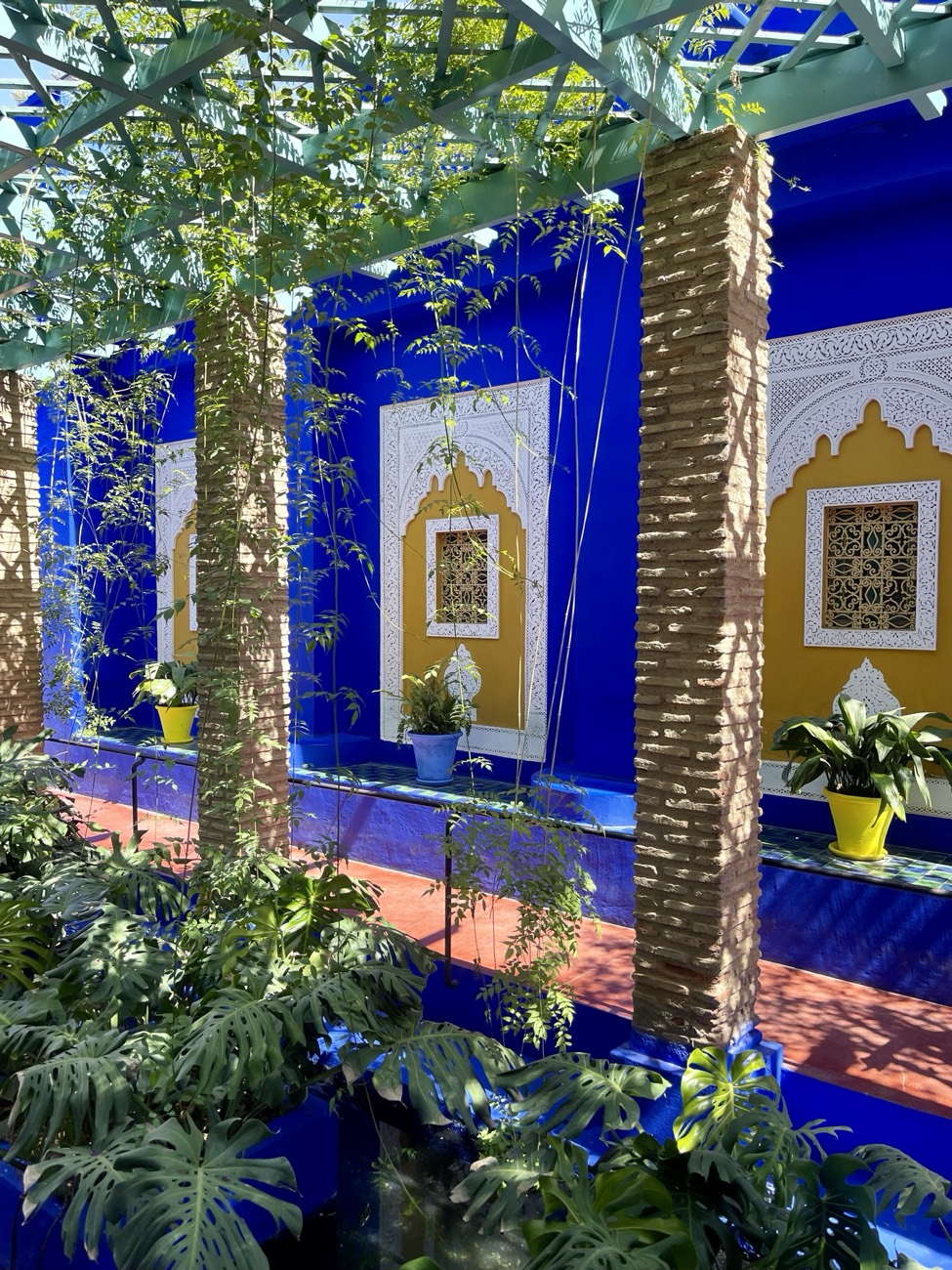 Majorelle-blue architecture, Marrakech