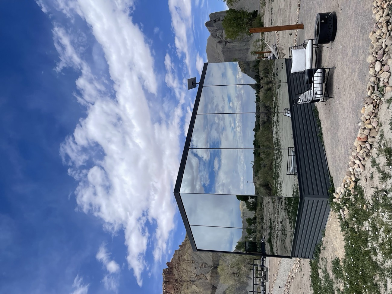 Mirrored cabin at Clearsky Resort, Utah